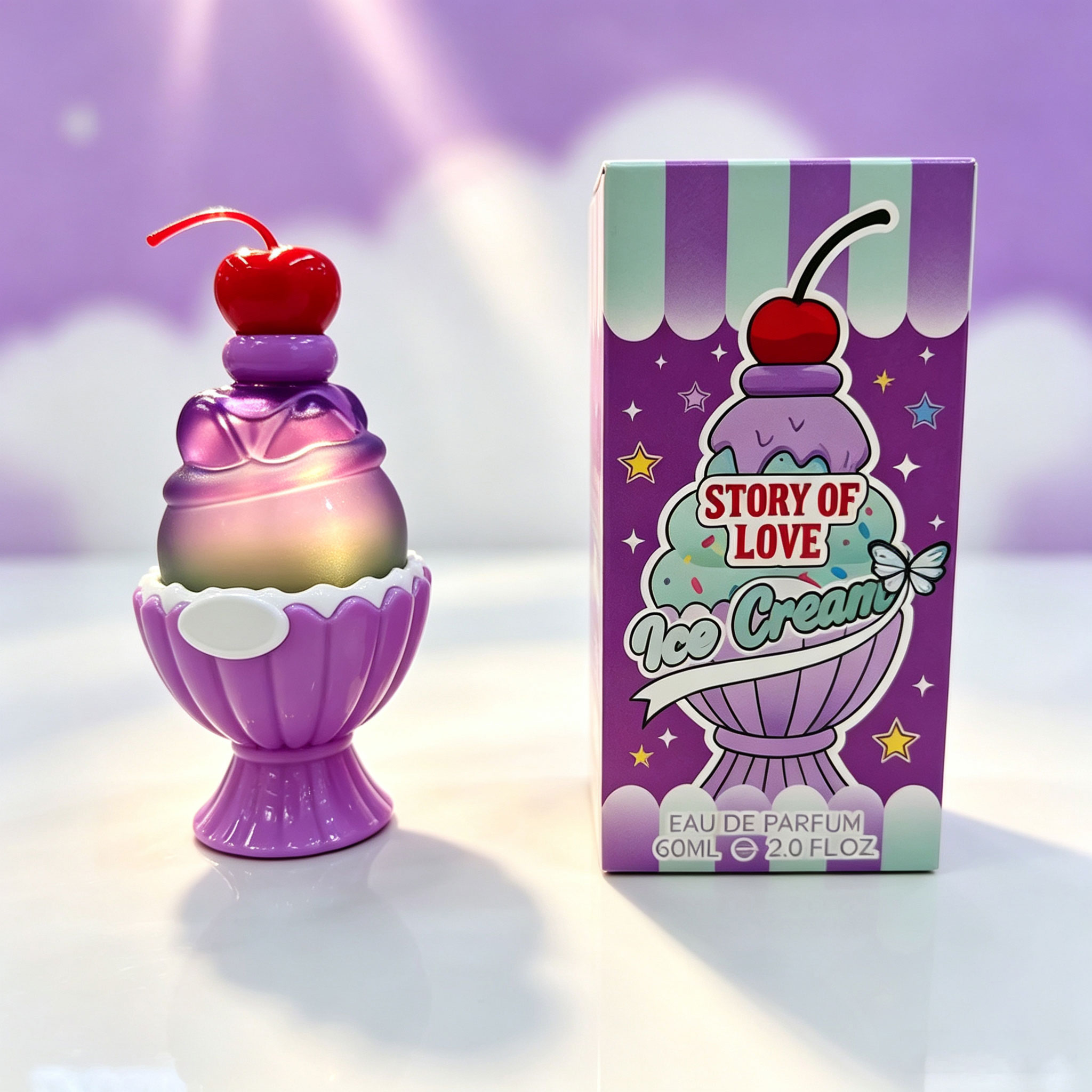 عطر على شكل آيس كريم لطيف 60 م - مراجعة Perfume Fragrance Bottle وسعره