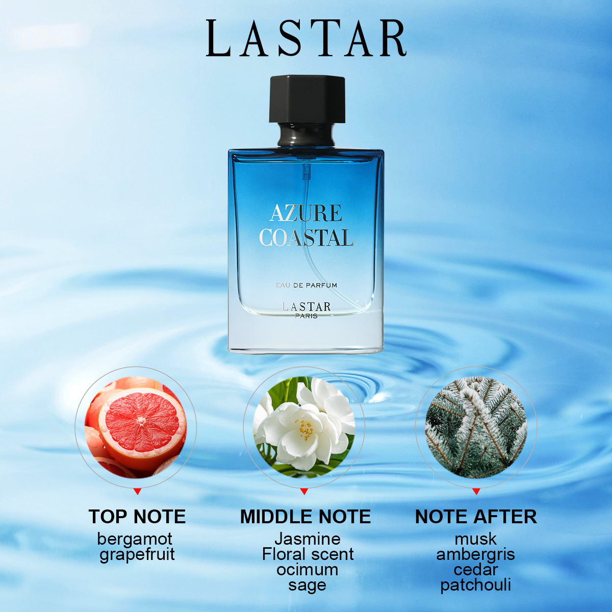 عطر رجالي LASTAR، زجاجتان بسعة - مراجعة Perfume Fragrance Bottle وسعره